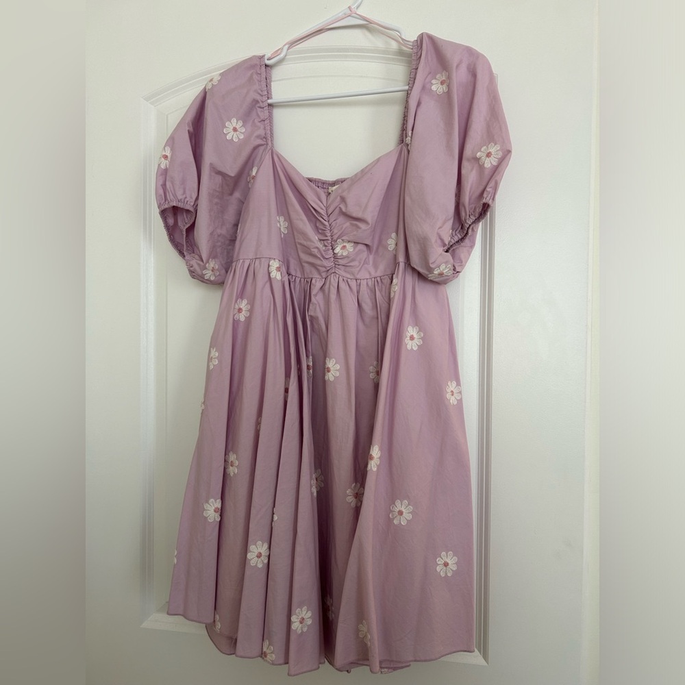 Purple daisy dress